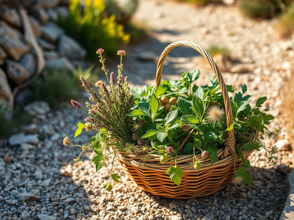 Ce que la garrigue nous offre : plantes, herbes et salades sauvages de Provence