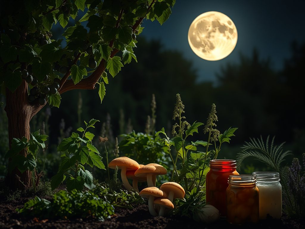 L’influence de la Lune sur la cuisine : fermentation, vin, champignons et jardinage